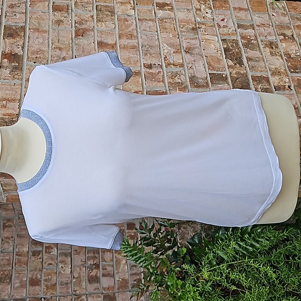 Rag & Bone T-Shirt w/Metallic Trim sz M